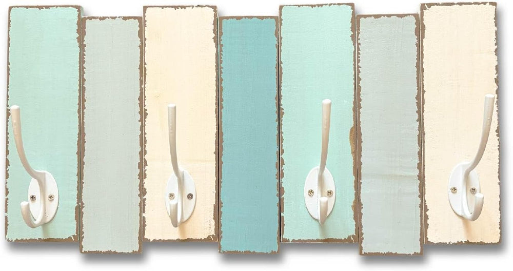 Tumbler Home Beachy Wall Hook Rack for Coastal and Beach Decor