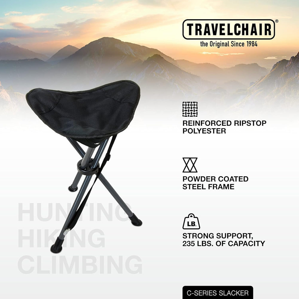 Travel Chair Slacker Tripod Chair for Camping, Lightweight Chair, Adjustable ...