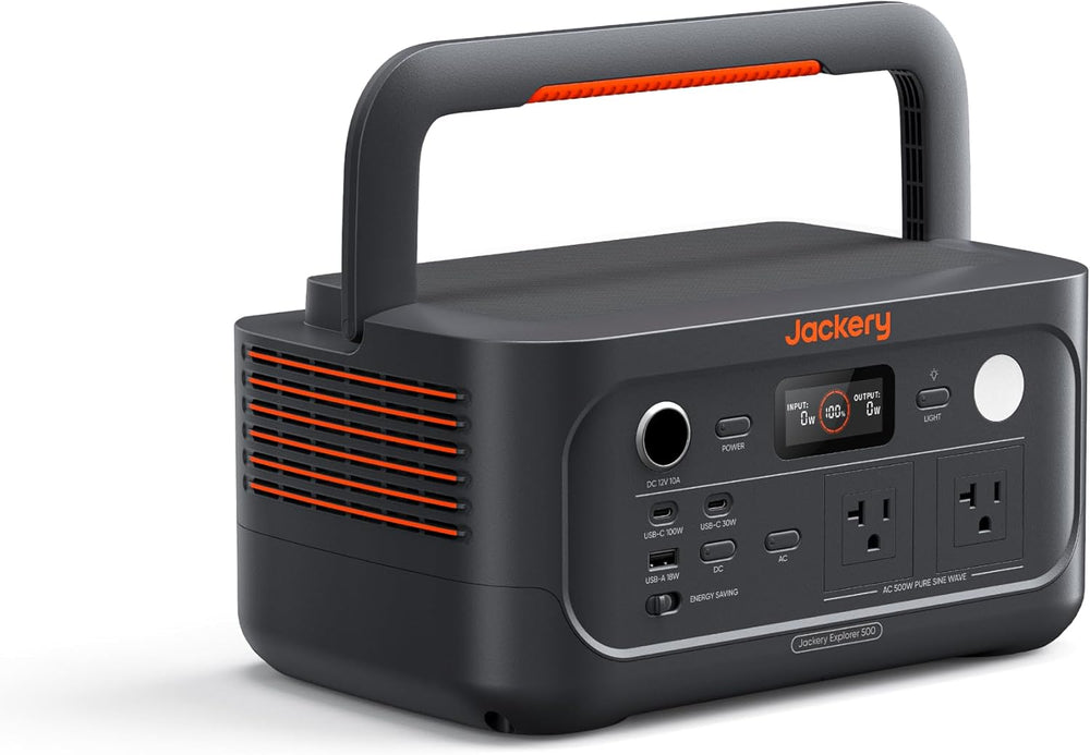 Jackery Explorer 500 v2 Portable Power Station,512Wh,500W AC