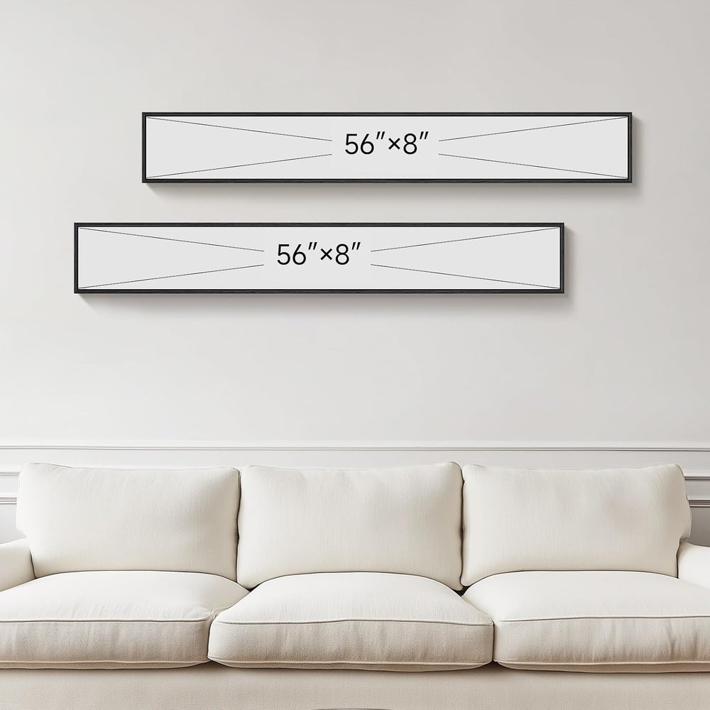 Large Framed Neutral Abstract Vertical Wall Art Decor for Hallway, 2 Piece