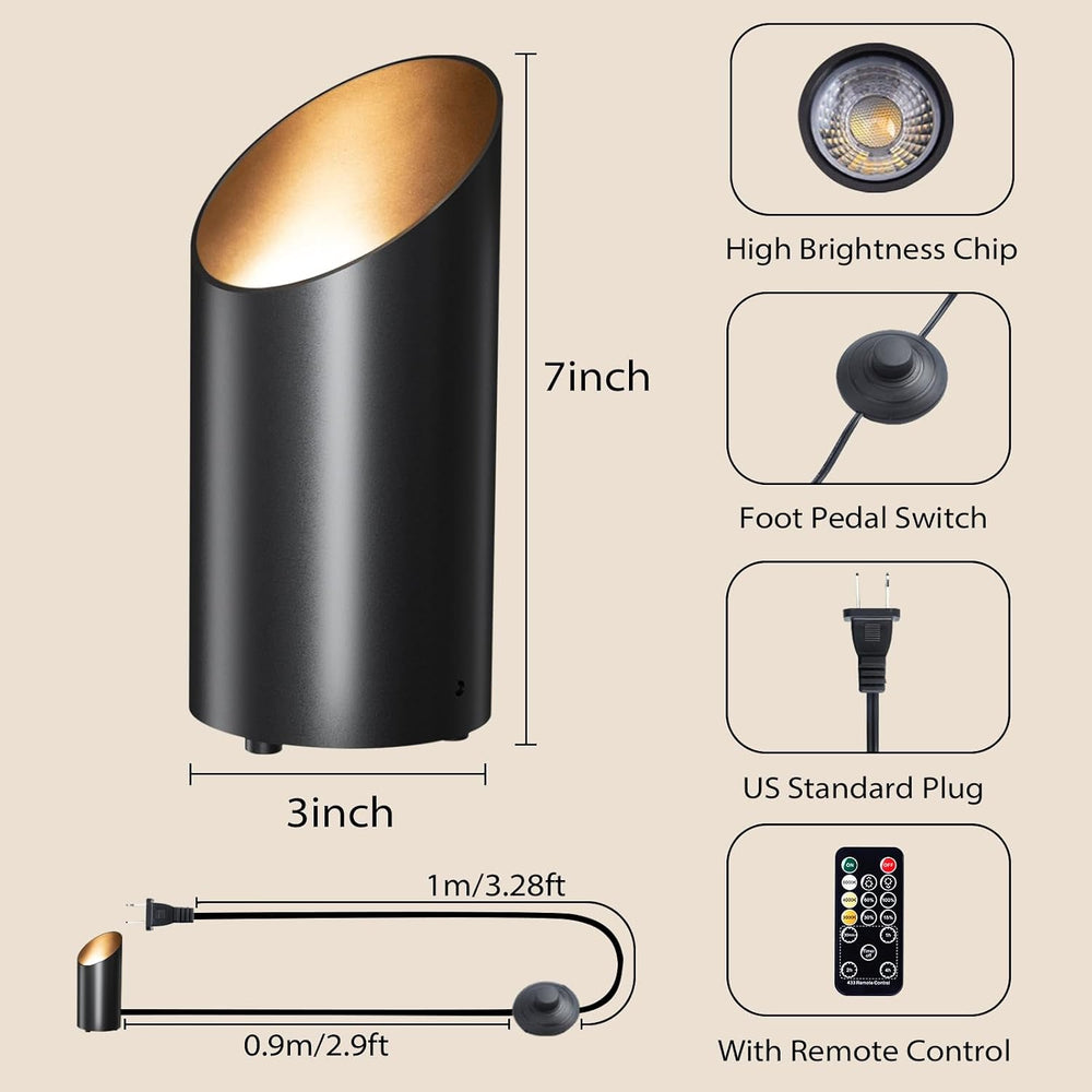 Brightown 2 Pack Uplights Indoor Floor Can Lights with Remote and Timer