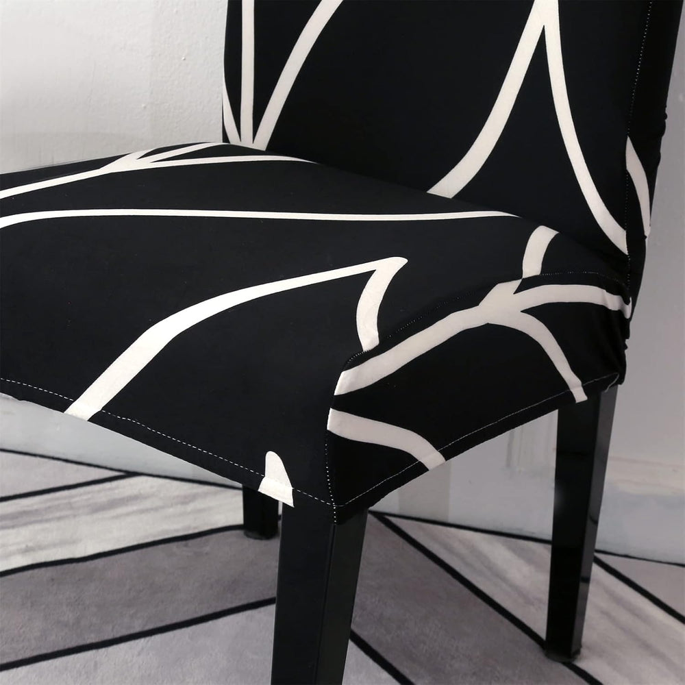 Dining Room Chair Covers Slipcovers Set of 6, Stretch Spandex Removable Washa...