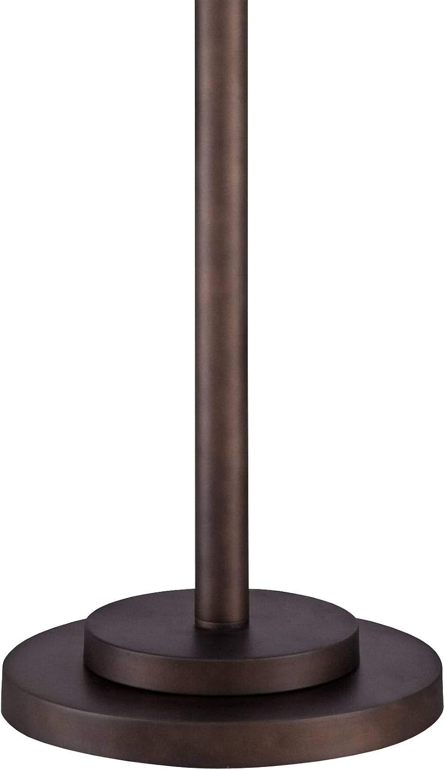 Garth 63 1/2" Tall Pull Chain Bronze and Burlap Floor Lamp
