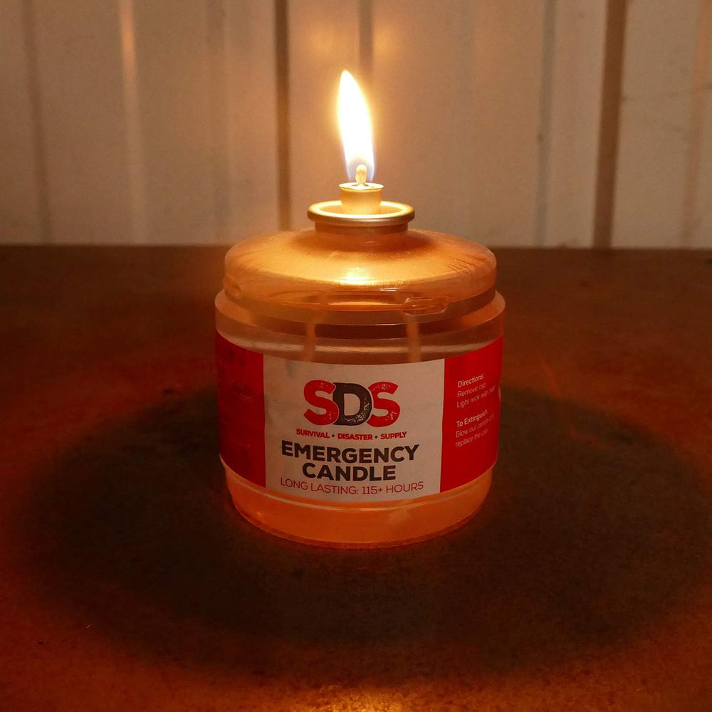 SDS Liquid Oil Candles - Long Burning Survival Candles, 115 Hour Burn Time