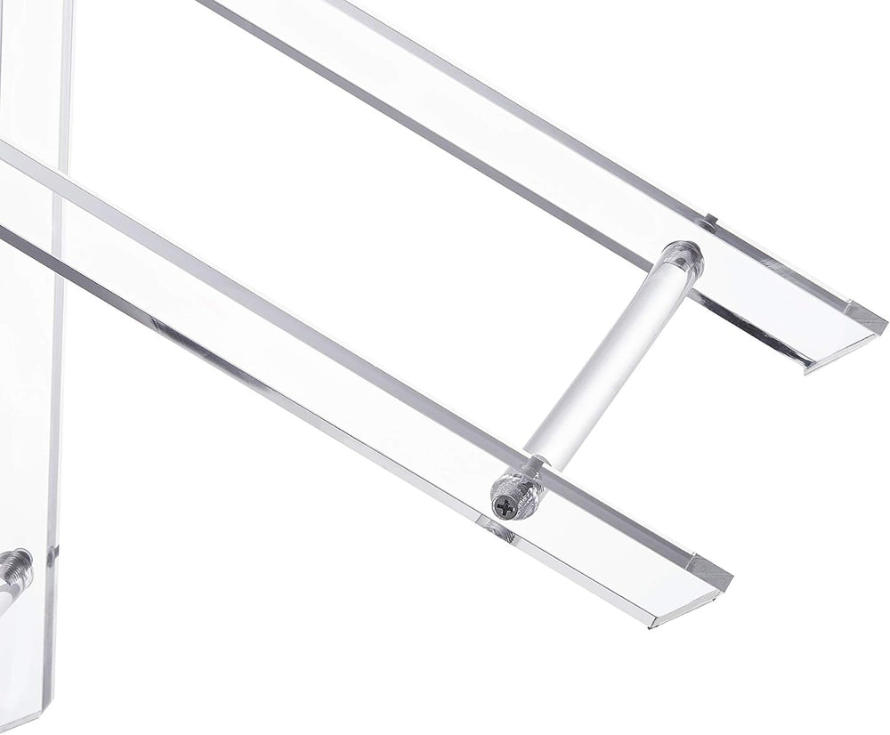 Clear Acrylic Folding Tray Side Table, Lucite Small End Table
