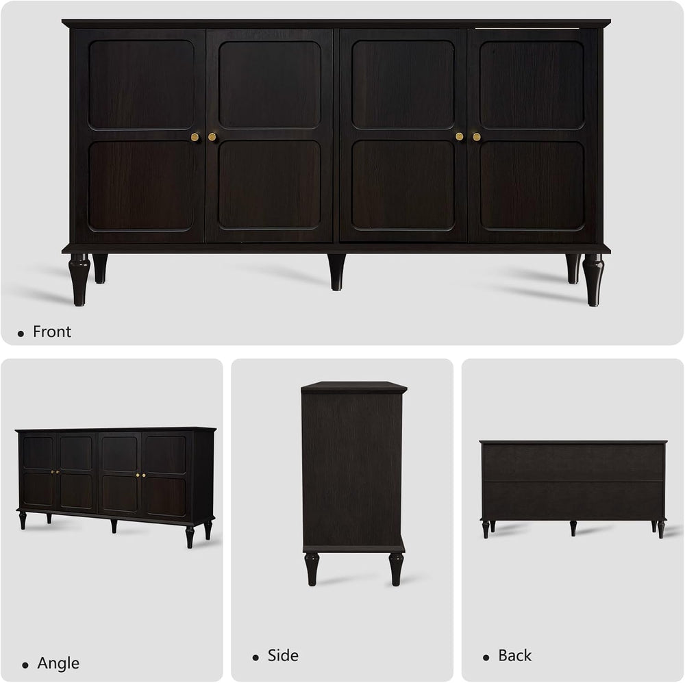 ARTPOWER 58'' Mid-Century Modern Sideboard Buffet Cabinet with Storage