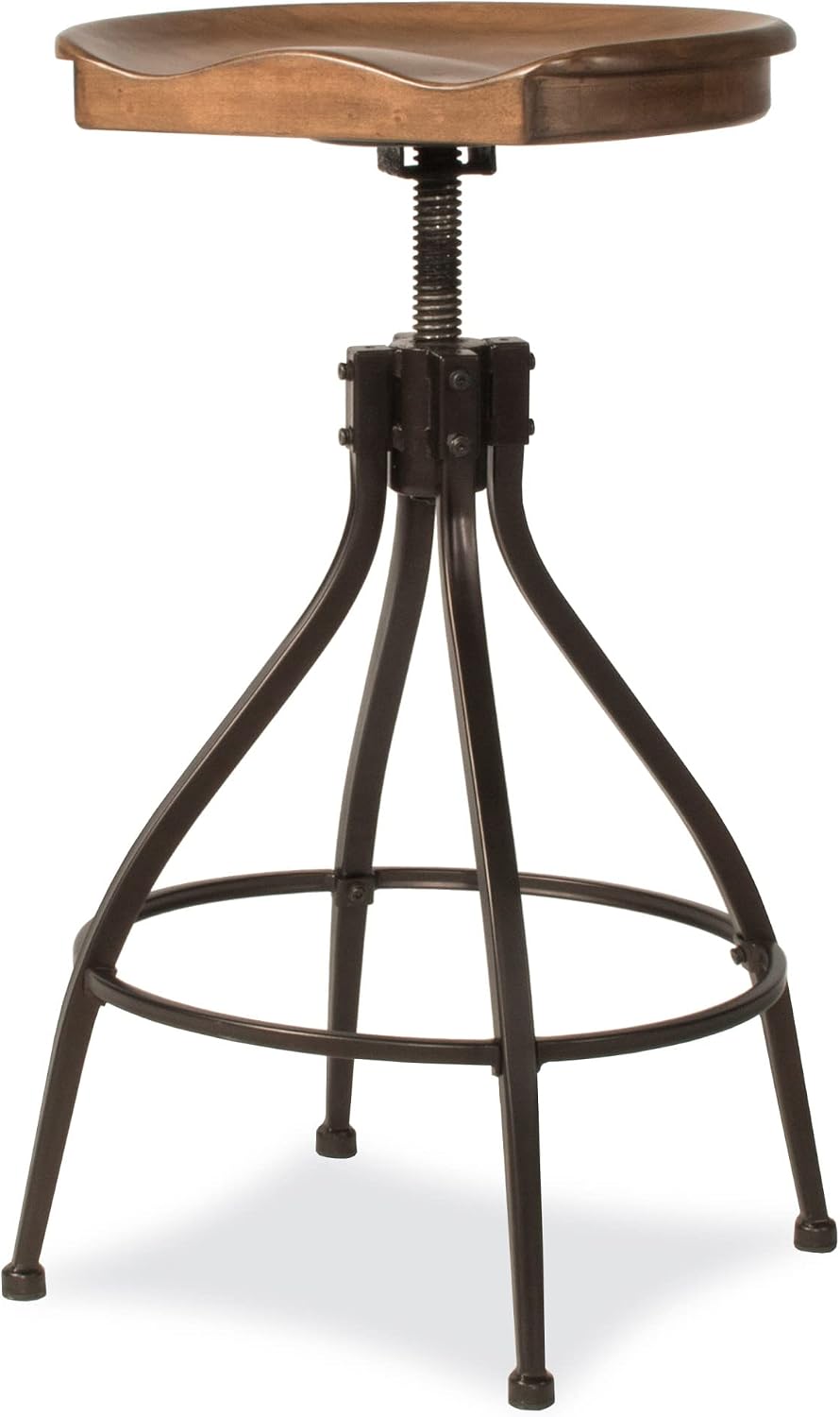 Hillsdale Worland Metal Backless Adjustable Height Stool