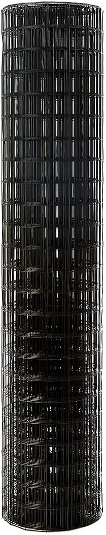 12.5ga Galvanized Steel Black PVC Coated Welded Wire 4'' x 4''...