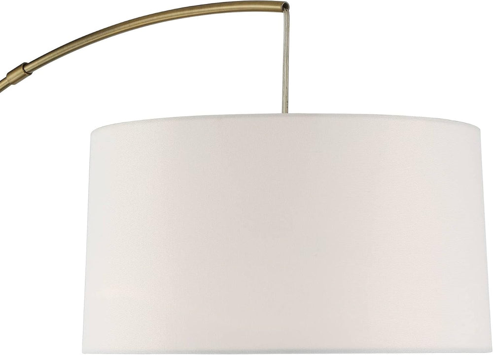 Possini Euro Design Cora 72" Tall Brass Metal Modern Arc Floor Lamp