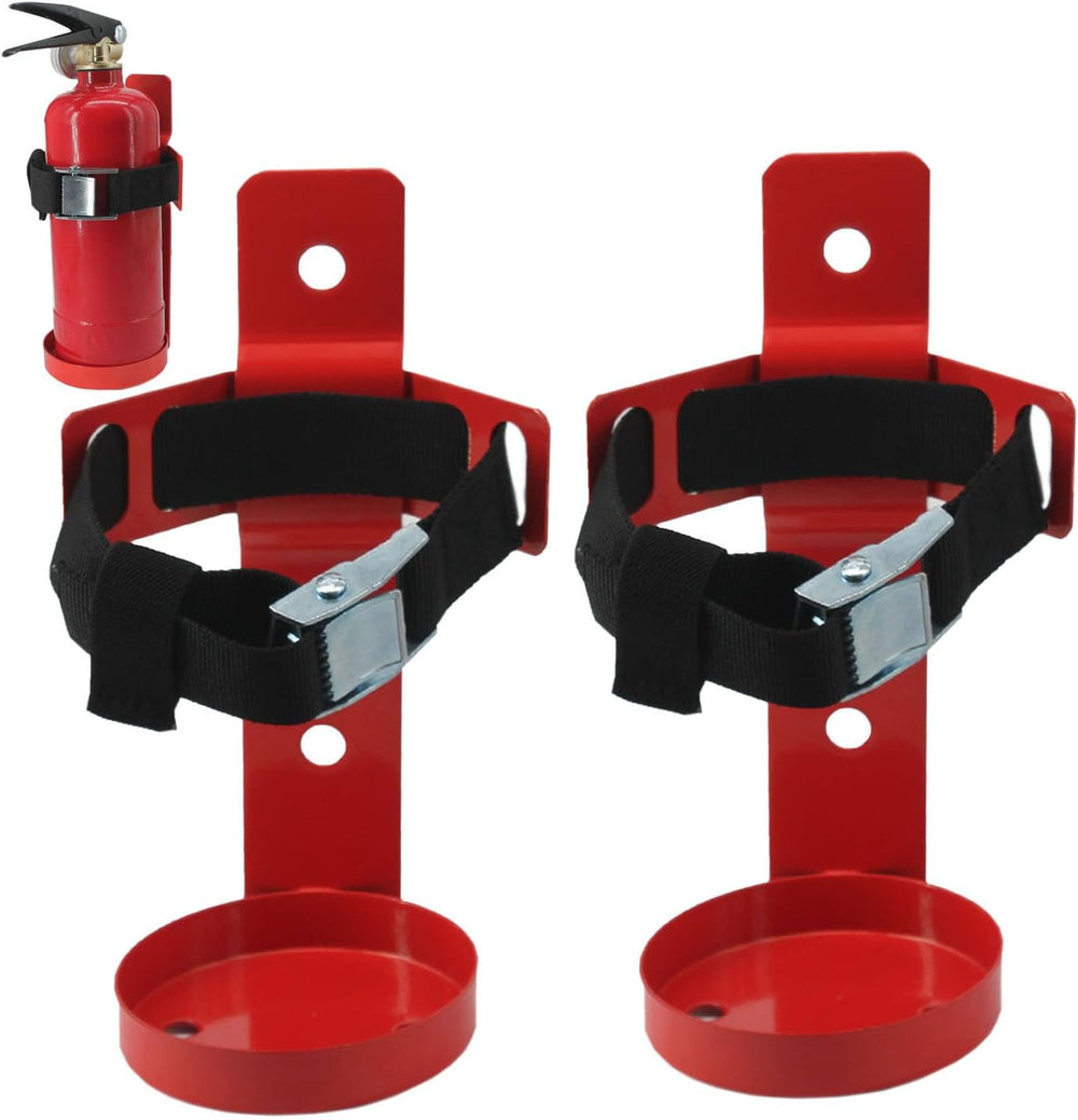 Fire Extinguisher Mount,Metal Bracket 2.5ib Red 2pcs