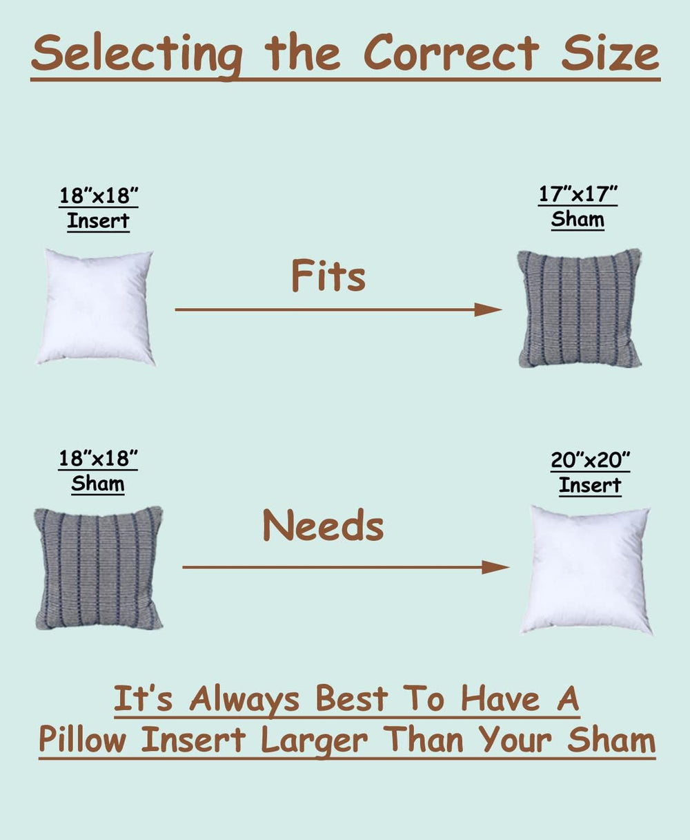 Pillowflex Premium Polyester Pillow Insert - 18x18 Soft Decorative Pillow
