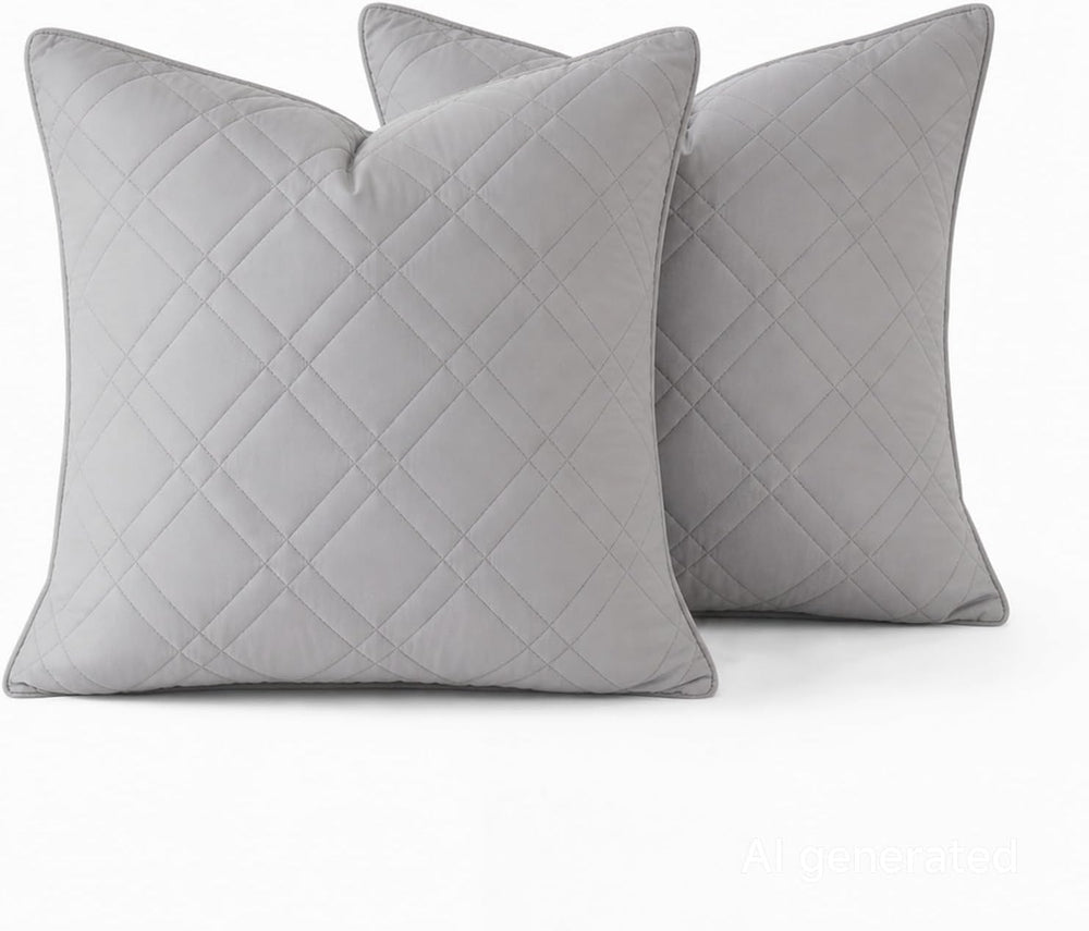 Simple&Opulence 100% Viscose Derived from Bamboo Euro Sham Covers 24x24, ...