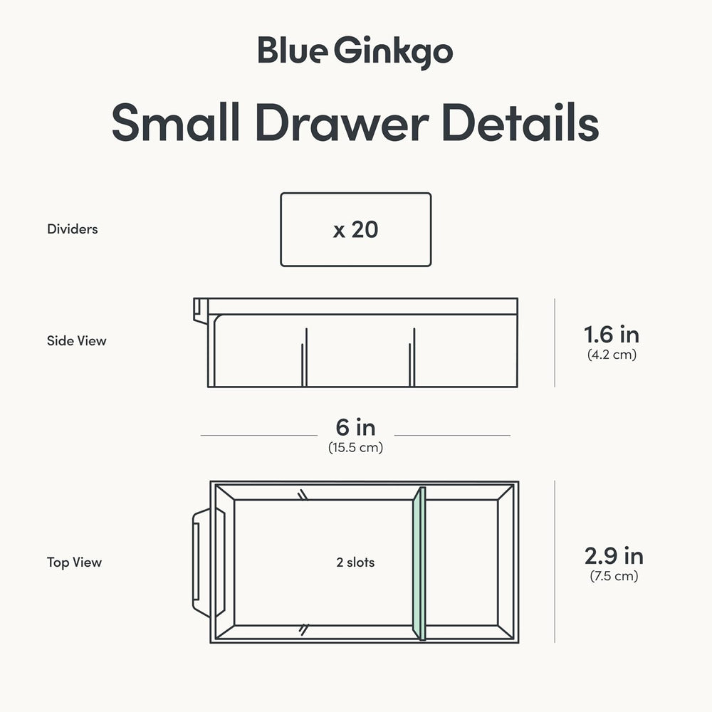 Blue Ginkgo 20-Drawer Storage Cabinet Organizer, Grey, Made in Korea