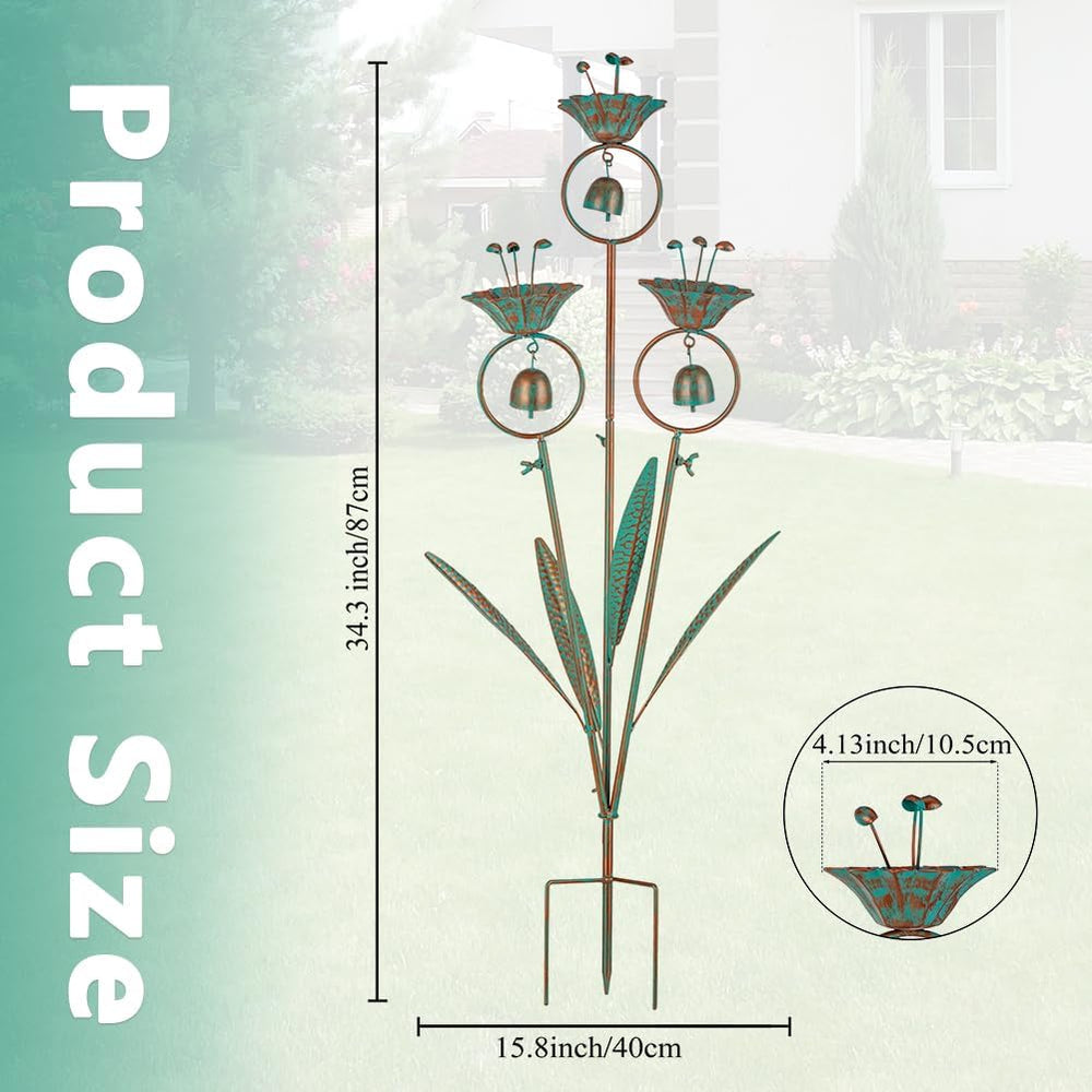 Calla Lily Garden Stake with Bells