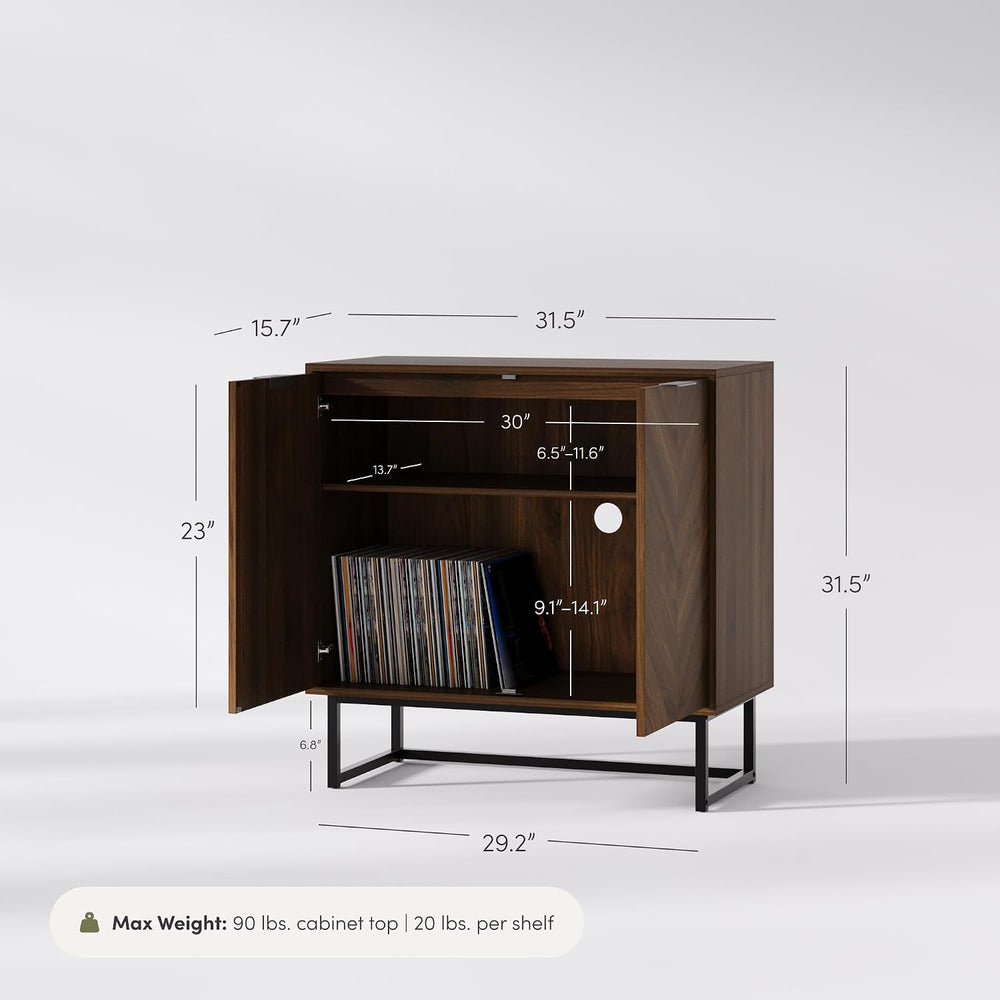 Nathan James Enloe Modern Sideboard Buffet Storage Accent Cabinet with Doors ...