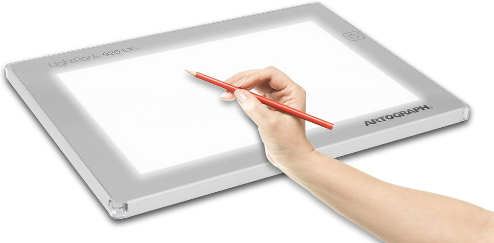 Artograph LightPad 920 LX Thin Dimmable LED Light Box, White, 9 x 6 Inch