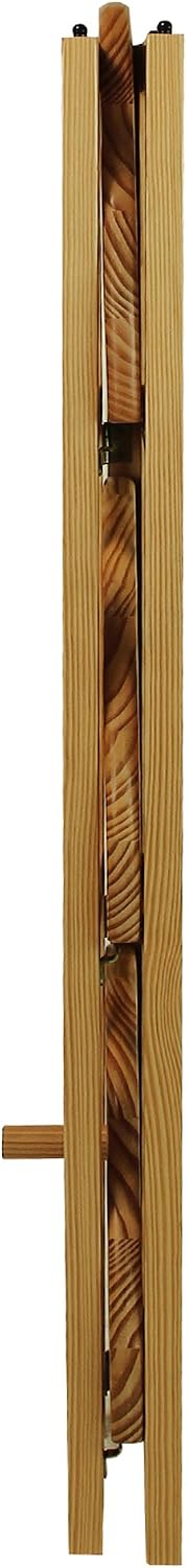 Casual Home Mission 4-Shelf Folding Solid Wood Corner Bookcase, Natural (New)
