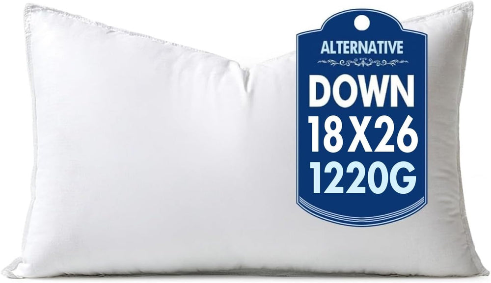 MIULEE 18x26 Inch Synthetic Down Alternative Pillow Insert