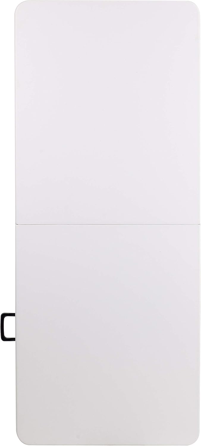 Flash Furniture 6-Foot Bi-Fold Granite White Plastic Folding Table
