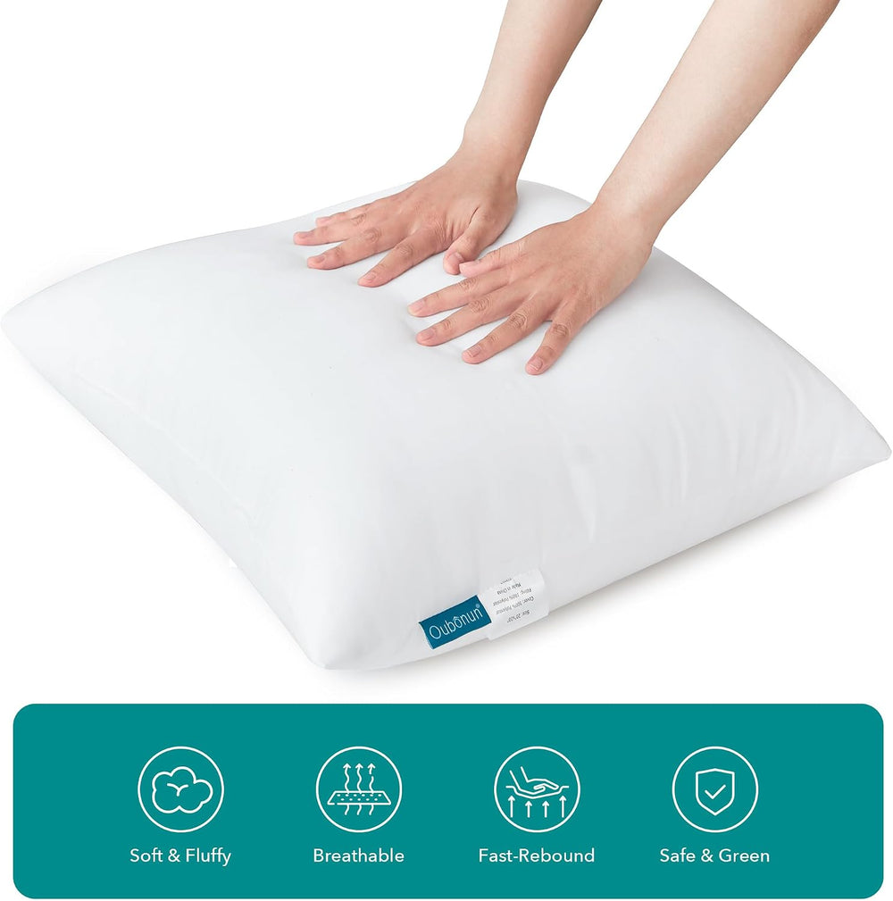 Oubonun 18 x 18 Throw Pillow Inserts Set of 4