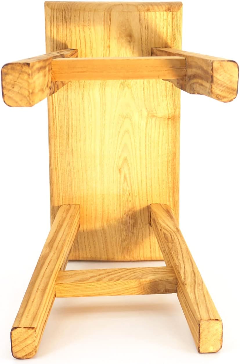 Handmade Solid Wood Stool Milking10 Height Wooden Step Stool Simple Wooden Vi...