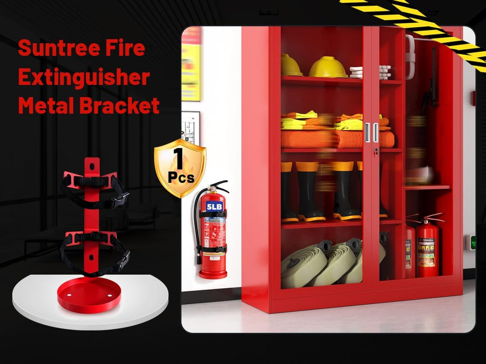 Fire Extinguisher Wall Mount Bracket, Heavy Duty Quick Release Metal Holder f...