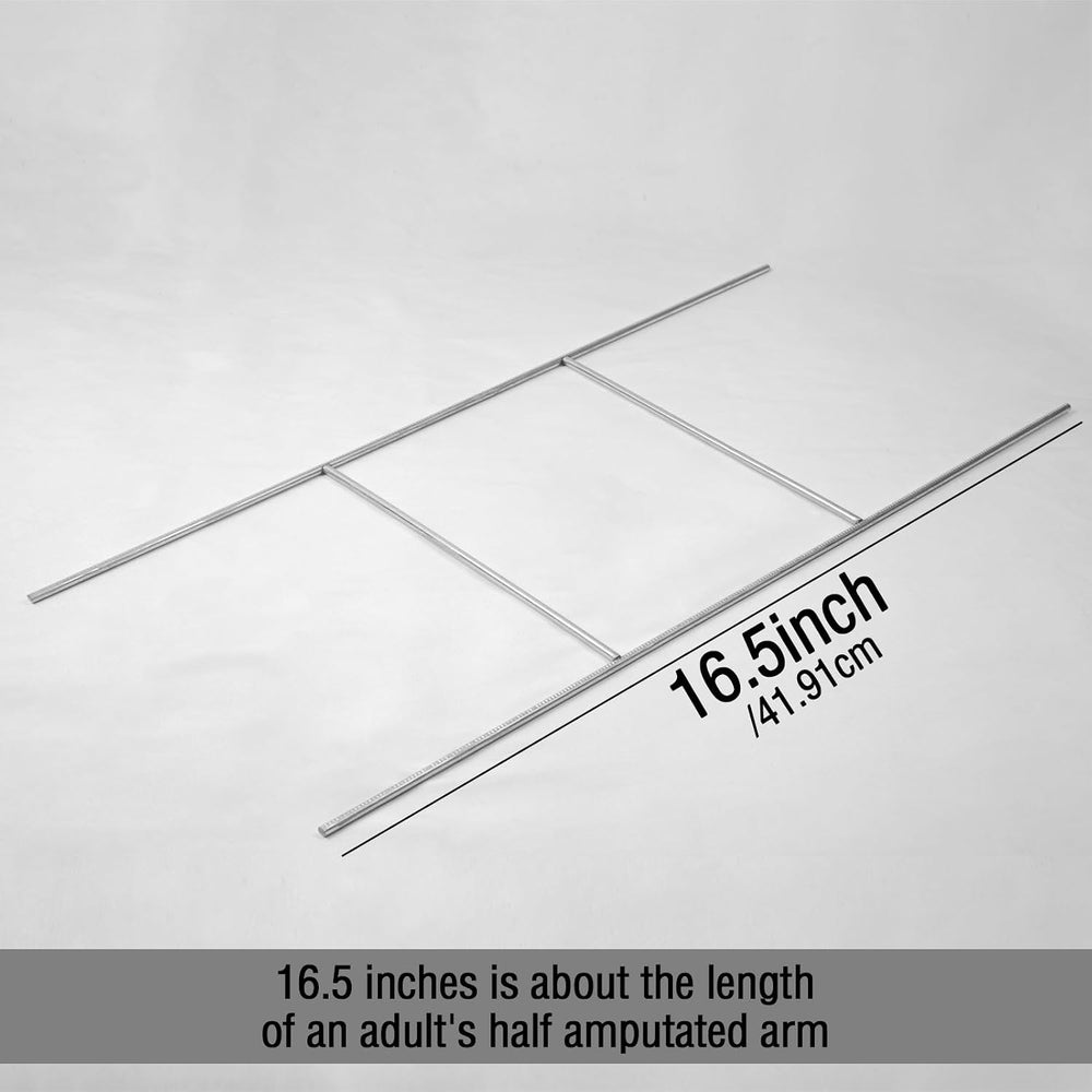 25 Pack Metal Yard Sign Stakes - 16.5x7 Inches, Real Estate Sale Signs, Custo...