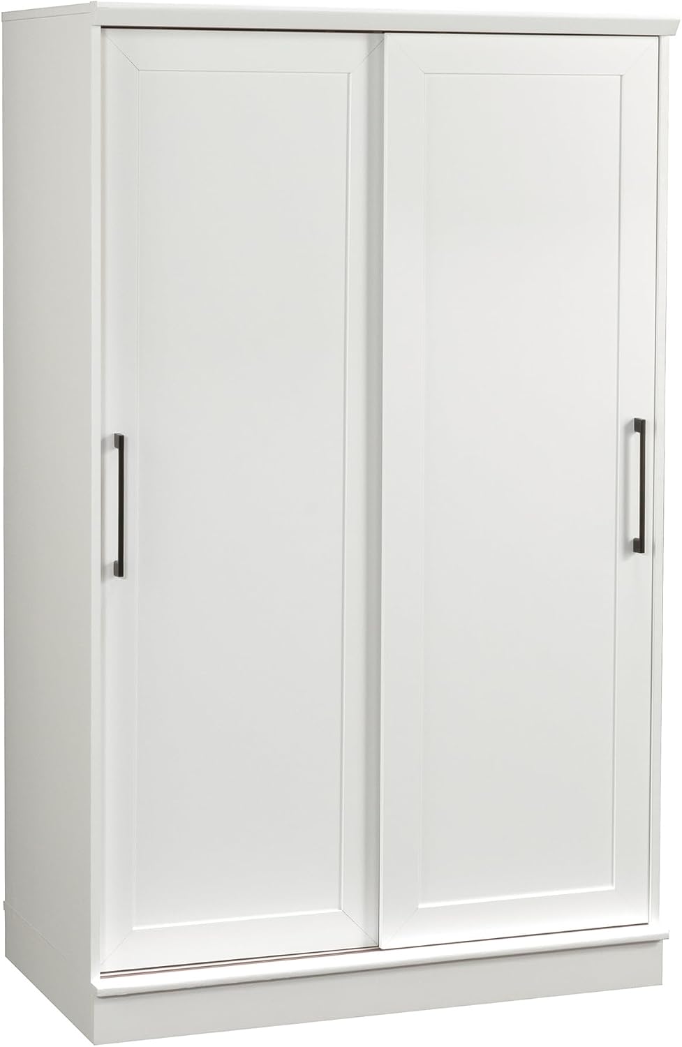 Sauder Homeplus Wardrobe Cabinet with Sliding Doors, White Finish