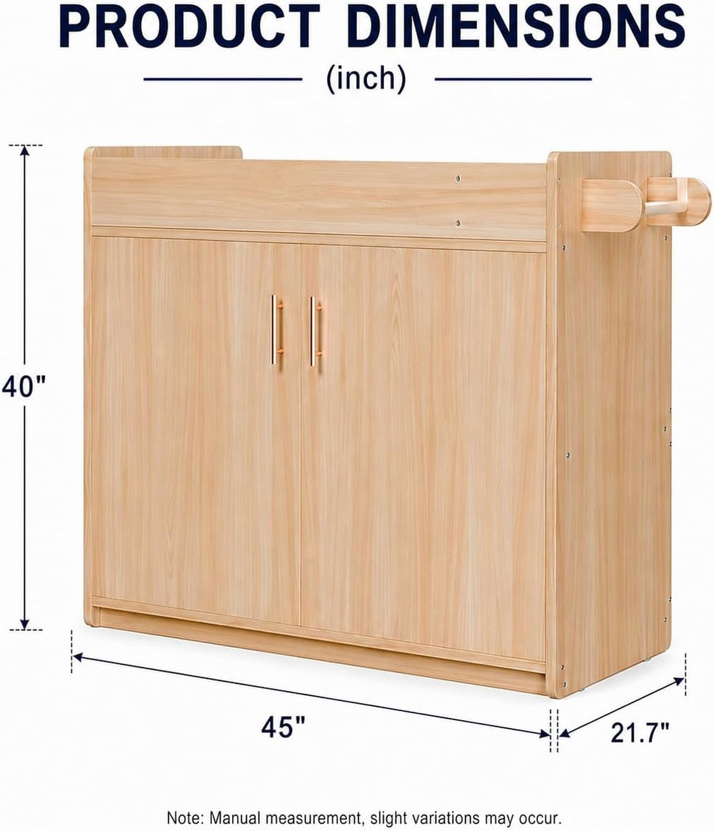 Ogears Daycare Changing Table with Storage & Machine-Washable Changing Pad
