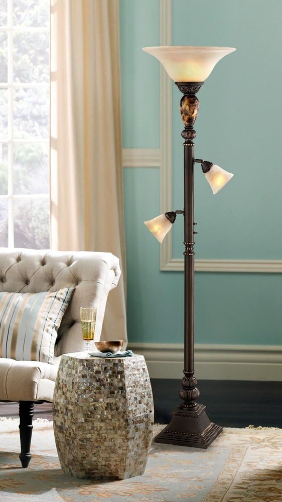 Regency Hill Mulholland 72" Tall HIgh Tree Torchiere Floor Lamp