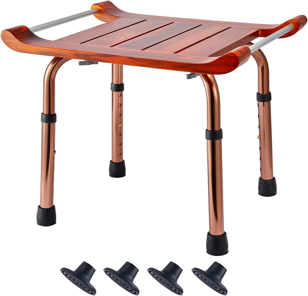 Teak Shower Bench Stool Chair Seat for Inside Shower Bath Sauna, for Elderly ...