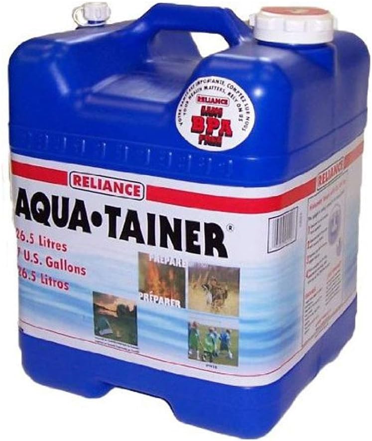 Reliance Products Aqua Tainer 7 Gallon Drinking Water Storage Container Tank ...