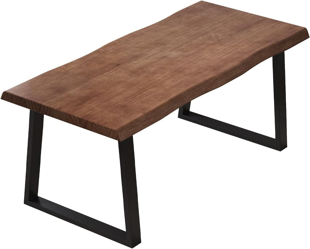 Pine computer desk, modern solid wood home office desk, long rural farmhouse ...