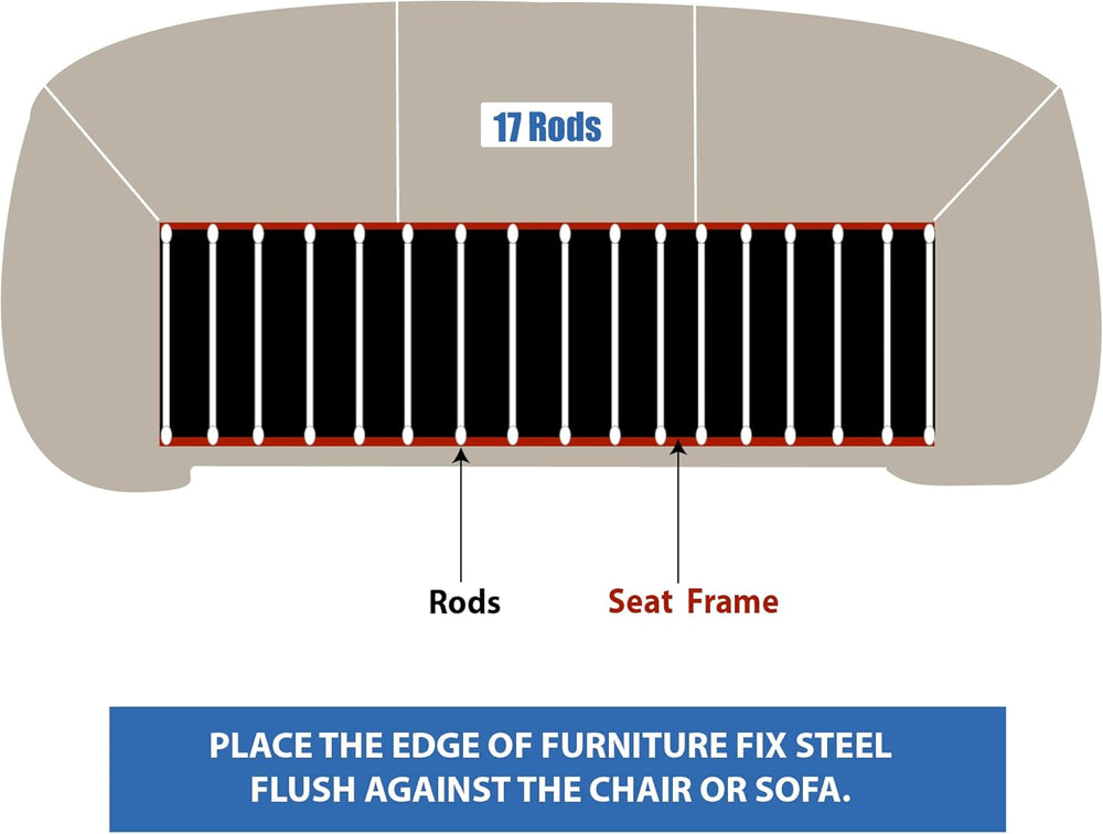 Furniture Fix Steel for Chair, Sofa, Loveseat, Mattress, or Couch-Cushion Sup...