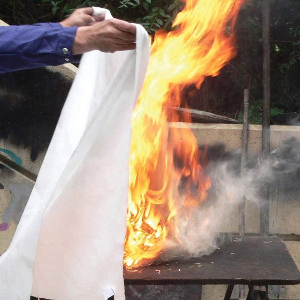TONYKO Fiberglass Fire Blanket for Emergency Surival, Flame Retardant Protect...