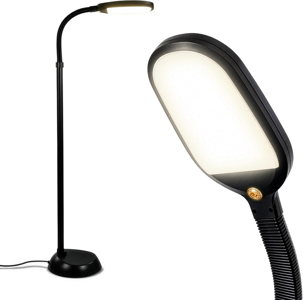 Brightech Litespan - Bright LED Floor Reading Lamp for Over Chair Crafts and ...