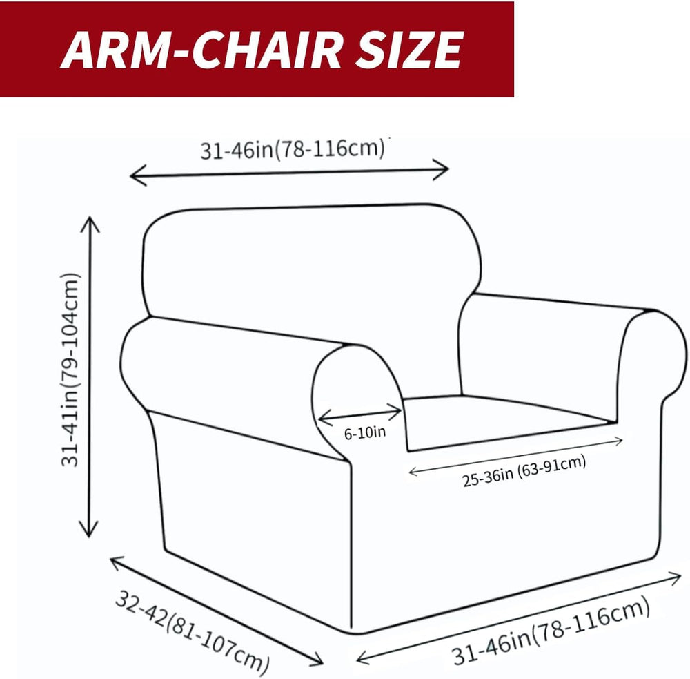 YEMYHOM Couch Cover Latest Jacquard Design High Stretch Sofa Chair Covers for...