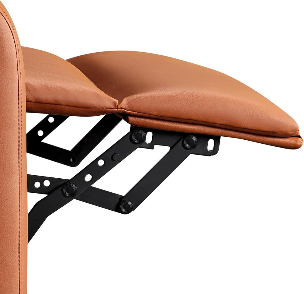 Yaheetech Home Theater Seating Faux Leather Recliner Chair Tan