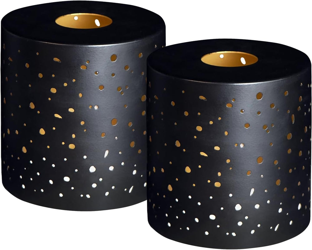 2 Pack Small Metal Lamp Shades, Cylinder Metal