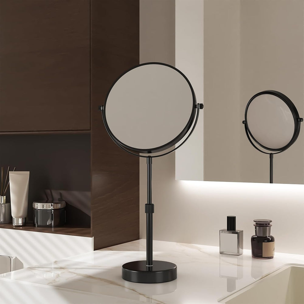 Nicesail Adjustable Makeup Magnified Mirror Matte Black 10X 15 L x 9" W