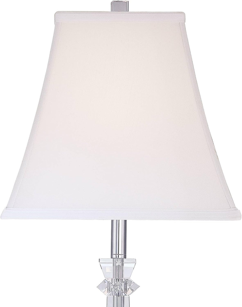 Sannes 25" High Table Lamps Set of 2 Crystal Column Traditional Modern