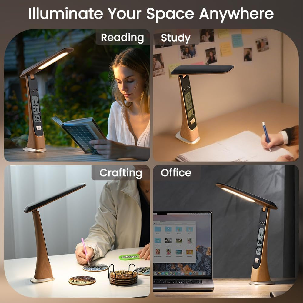WILIT Rechargeable Lamps Cordless Table Lamp, Foldable Portable Desk Lamp - L...