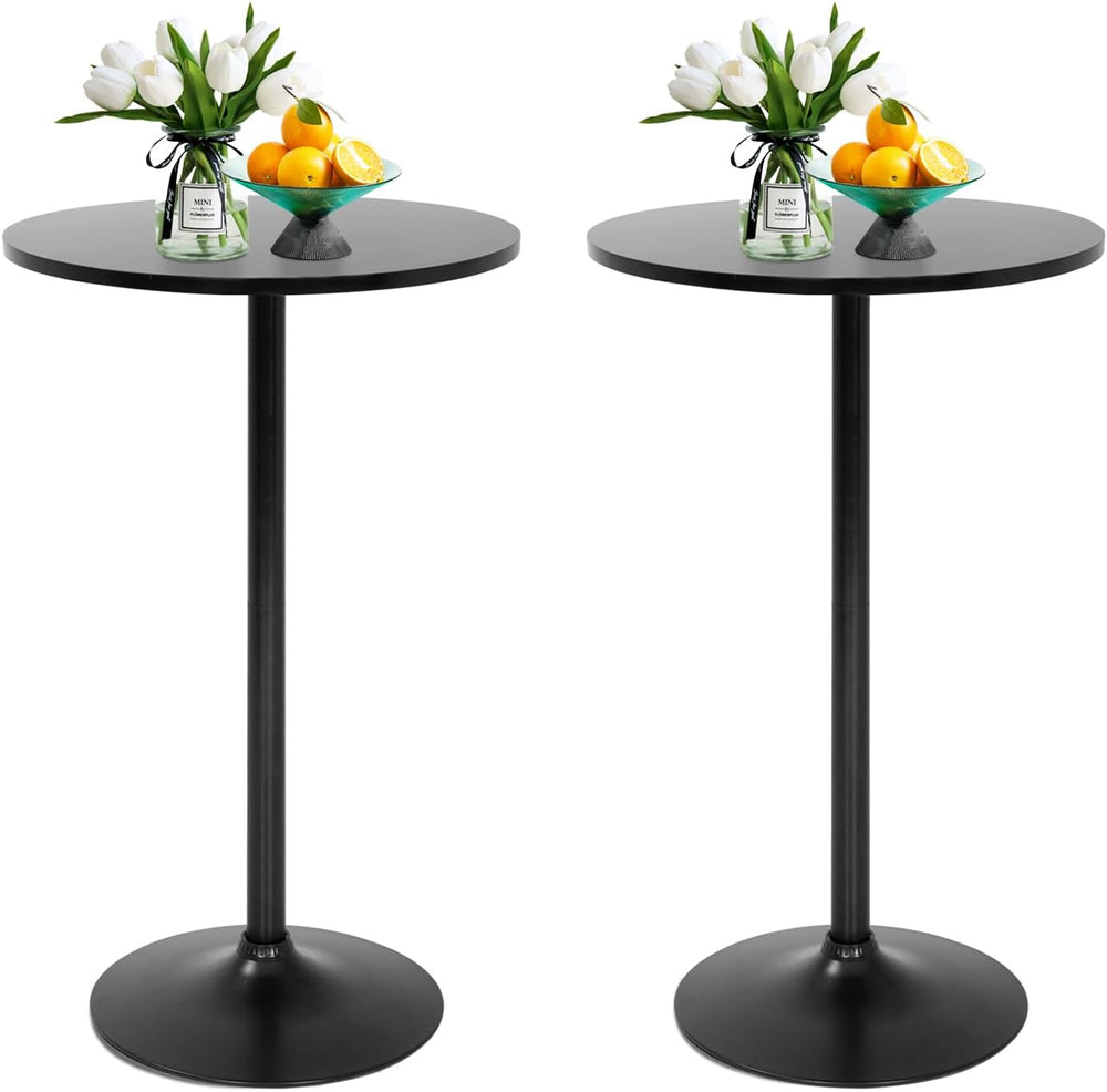 FDW | Bar Table | 40 Inch | Dark Black | Fixed Height Round Table