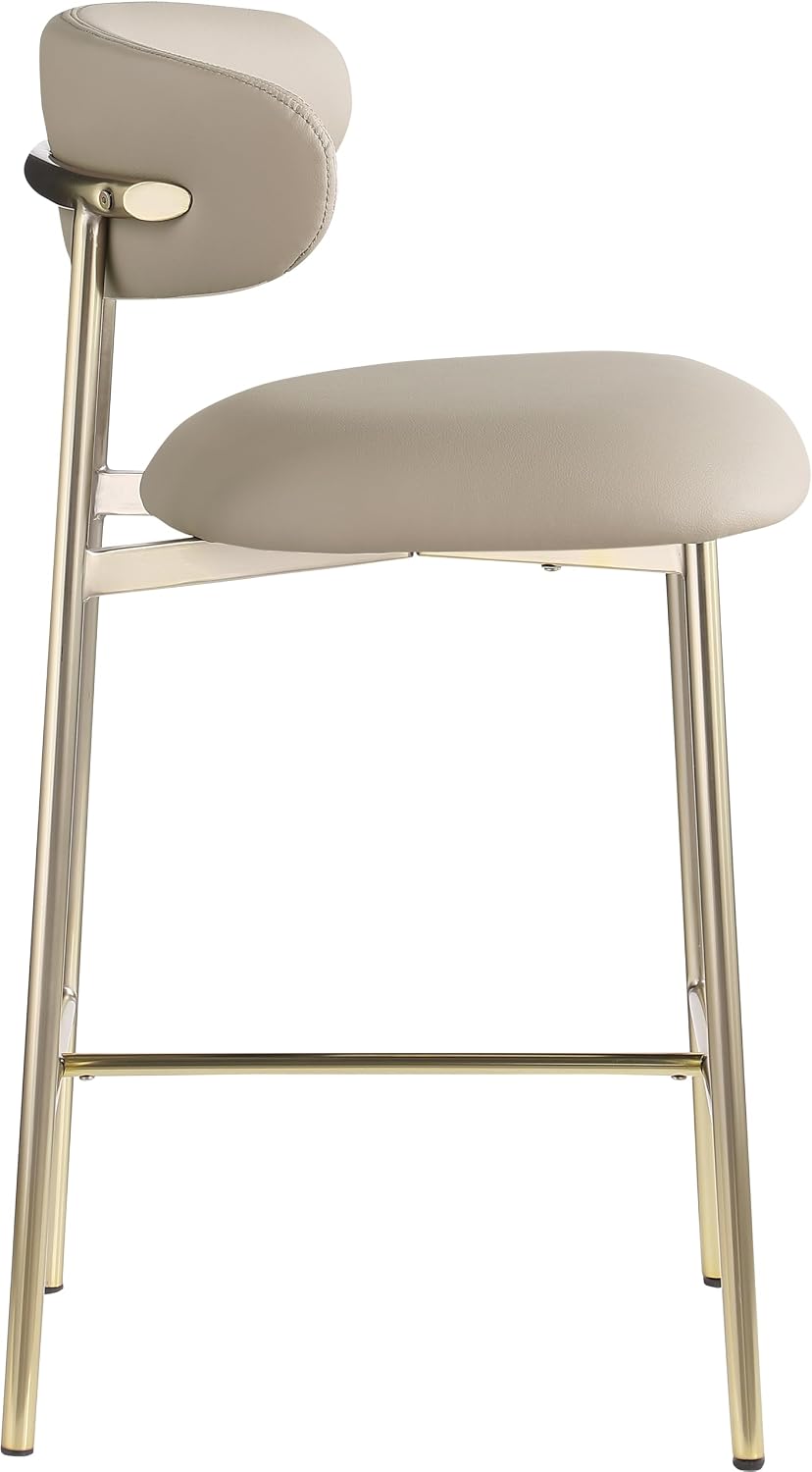 Meridian Furniture 995Taupe-C Lupita Collection Modern | Contemporary Counter...