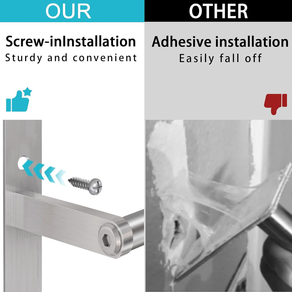 24 inch Towel Racks for Bathroom, VOTZAAQ Towel Shelf with Double Towel Bar, ...