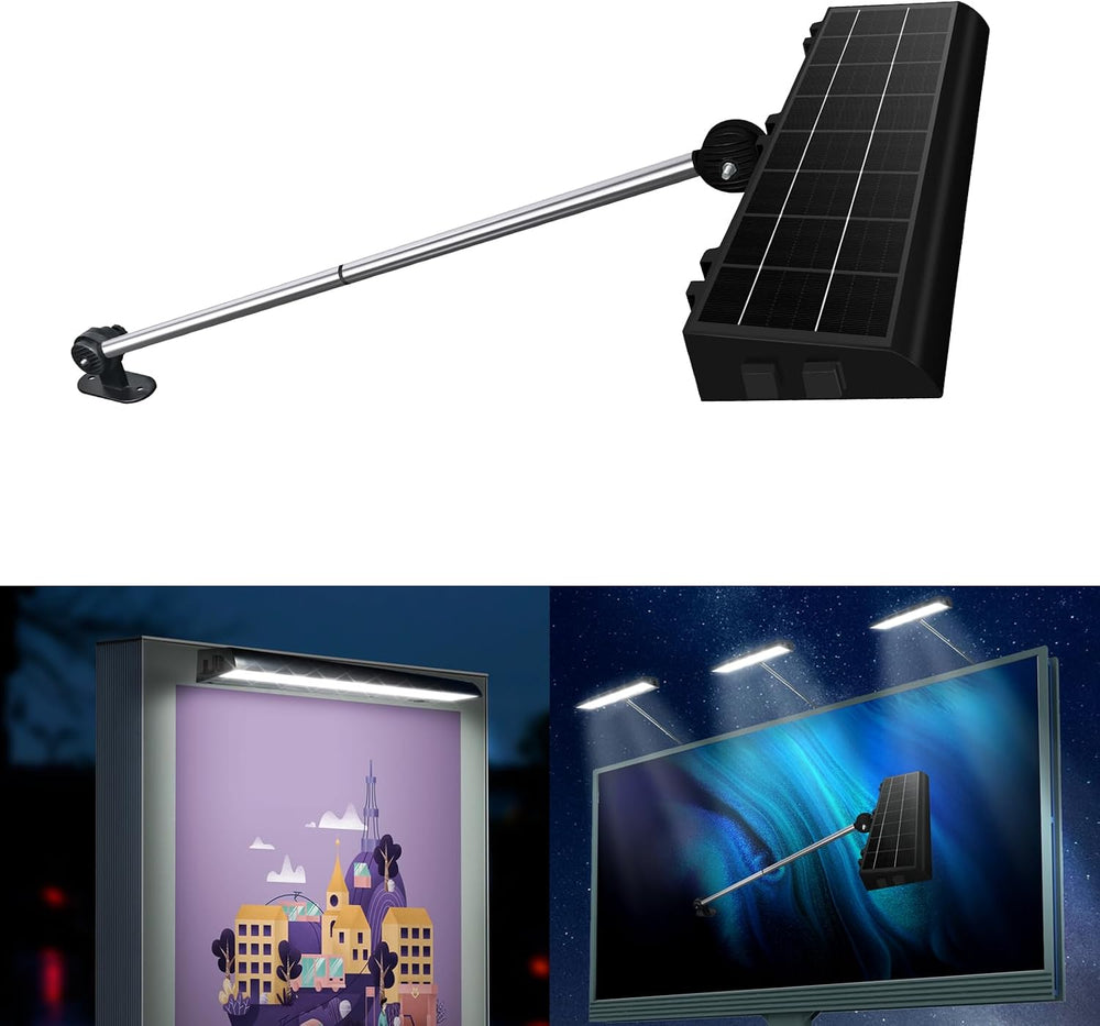 Solar Sign Lights Outdoor with 232 LEDs Super Bright, IP65 Waterproof, 8000MA...