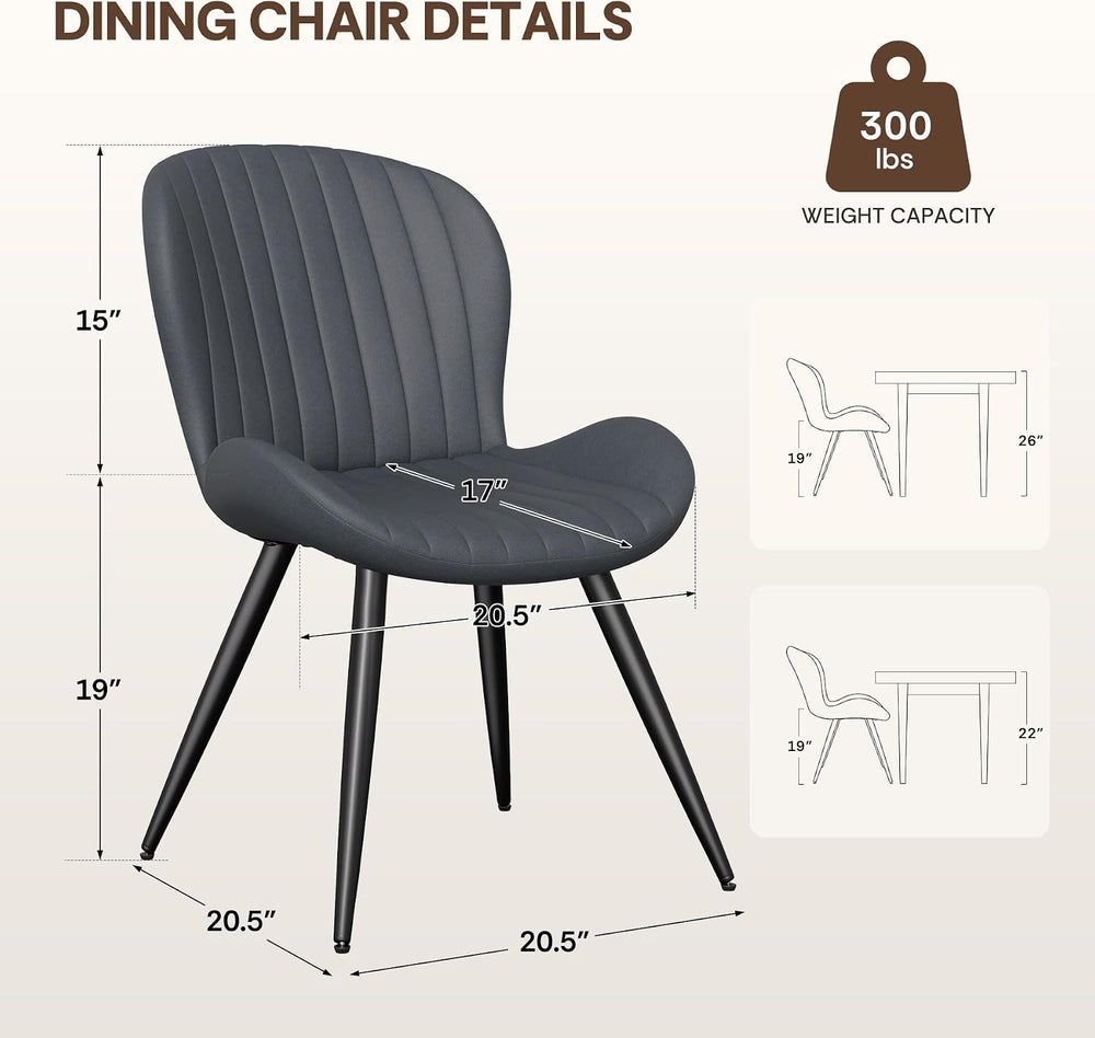 Nalupatio Upholstered Dining Chairs, Dining Room Kitchen Chairs Set of 4