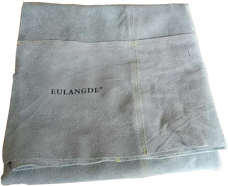 Leather Welding Blanket, PortableCowhide Leather Fire Retardant Blanket, Weld...