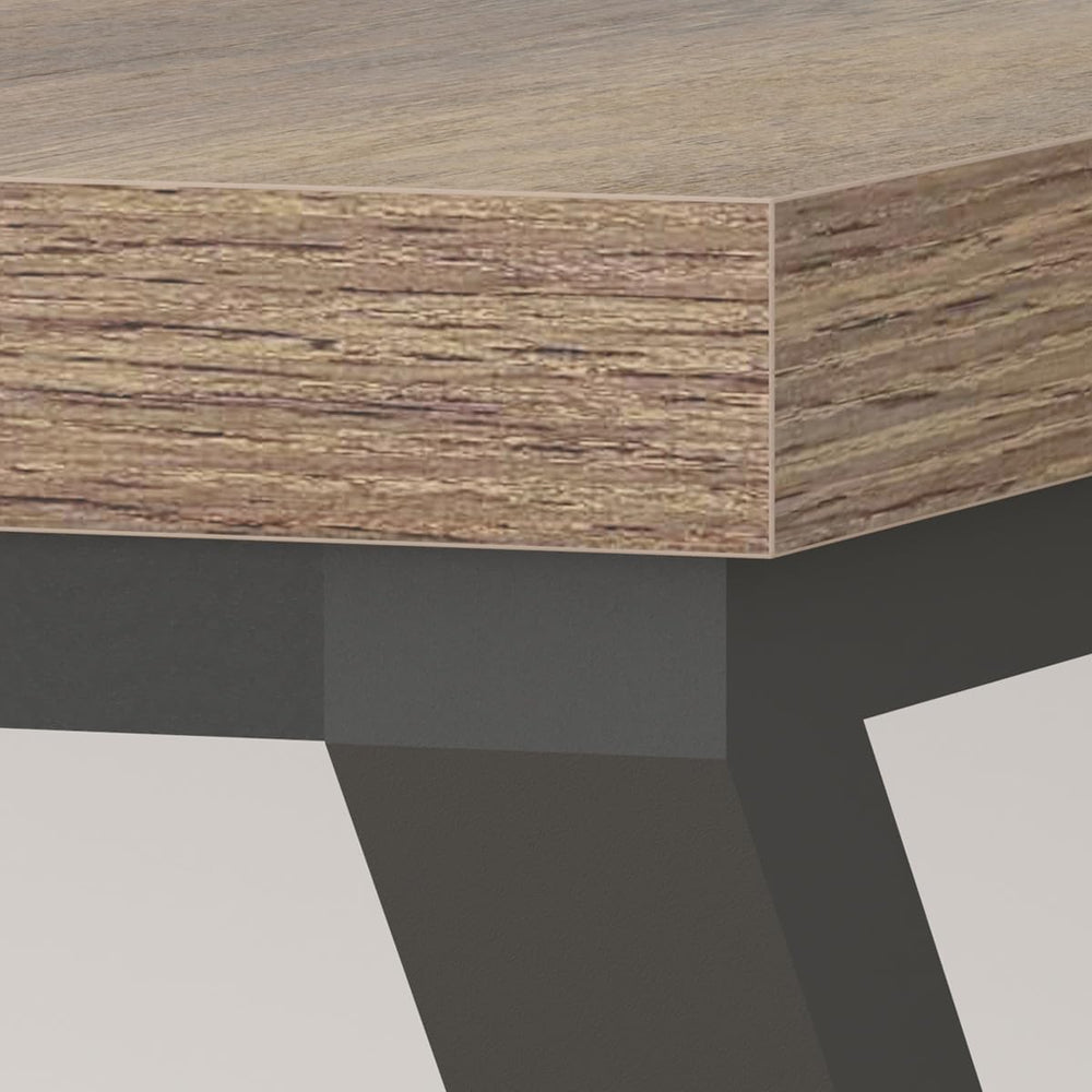 LVB Rustic Large Computer Desk, 70" Industrial Extra Long Home Office Desk