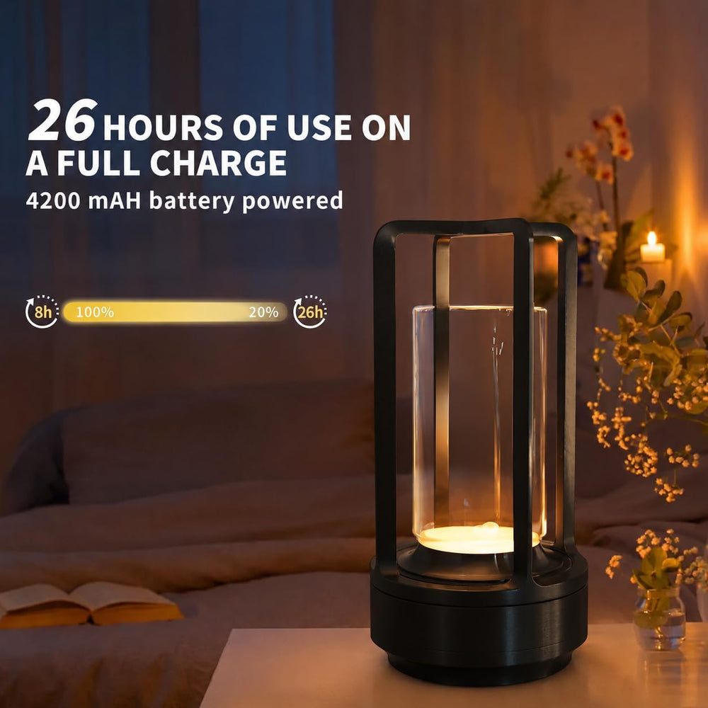 2 Pack Cordless Table Lamps, Rechargeable LED Decorative Lamp